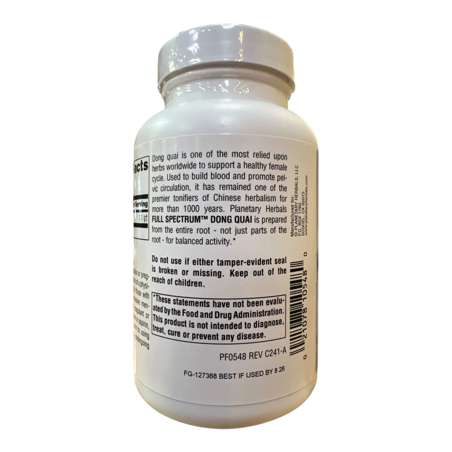 DONG QUAI FULL SPECTRUM 550 mg