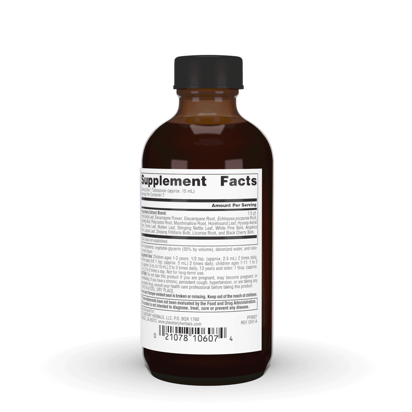 DR. TIERRA'S WILD CHERRY BARK SYRUP KIDS