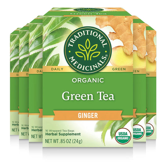 ORGANIC GREEN TEA W/GINGER