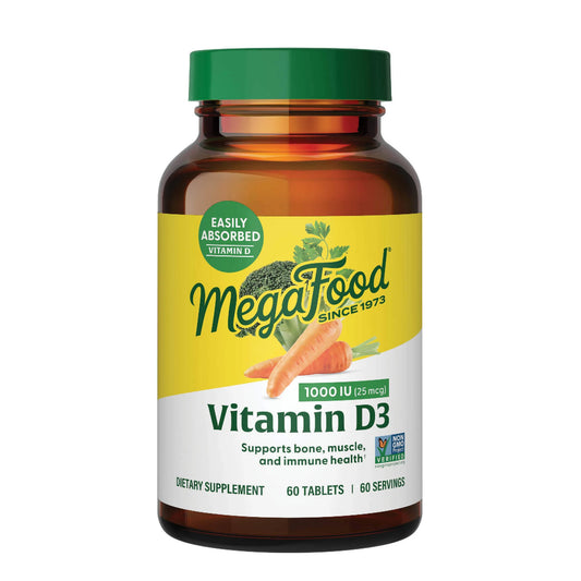 MEGAFOOD VITAMIN D3 25 mcg (1000 IU)