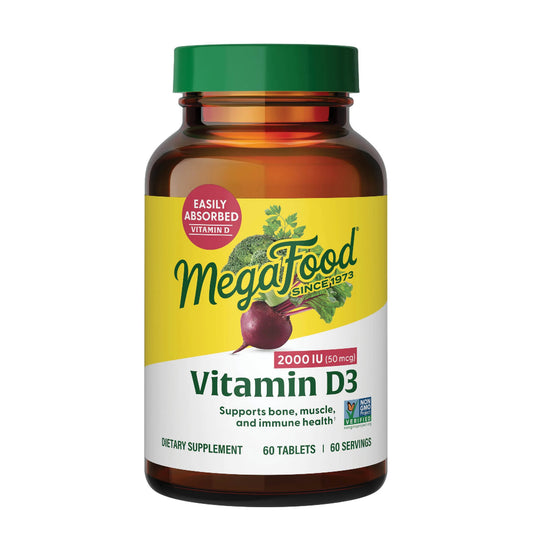 MEGAFOOD VITAMIN D3 50 mcg (2000 IU)