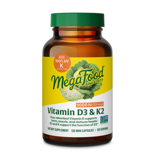 MEGAFOOD VITAMIN D3 5000 IU + K2 (120)