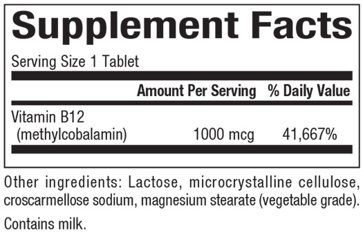 NATURAL FACTORS METHYLCOBALAMIN B12 1000 mcg (90)