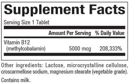 NATURAL FACTORS METHYLCOBALAMIN B12 5000 mcg