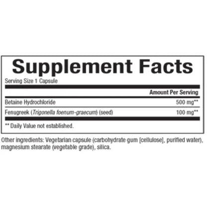 BETAINE HYDROCHLORIDE 500 mg
