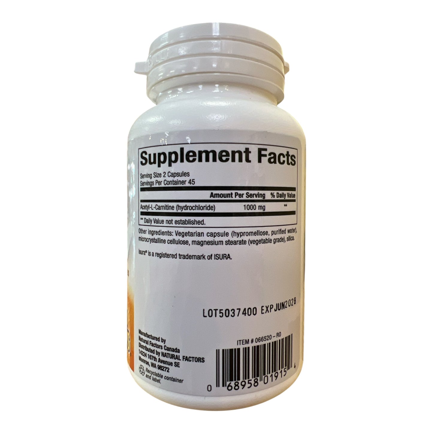 REGENERLIFE ACETYL - L - CARNITINE