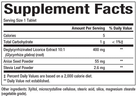 DGL CHEWABLE 400 mg TRAVEL
