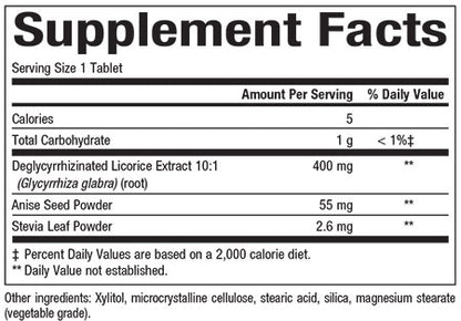 DGL CHEWABLE 400 mg TRAVEL
