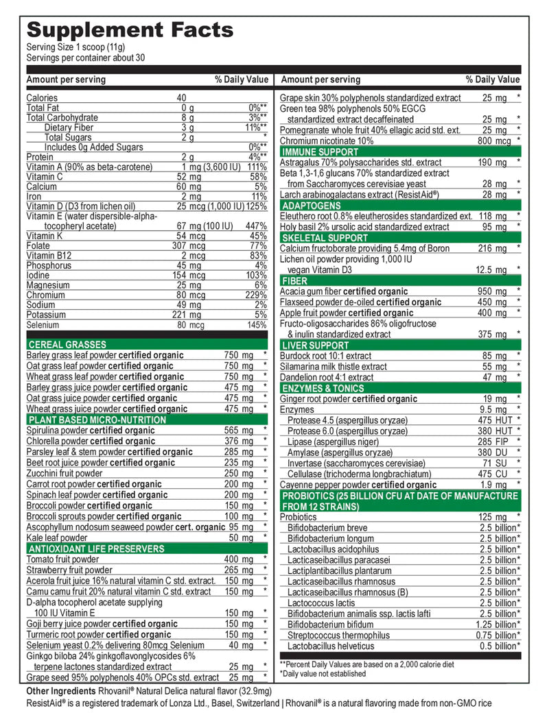 GREEN VIBRANCE 30 DAY