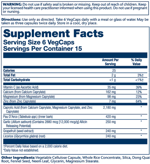 YEAST-CLEANSE W/ CAPRYLIC ACID