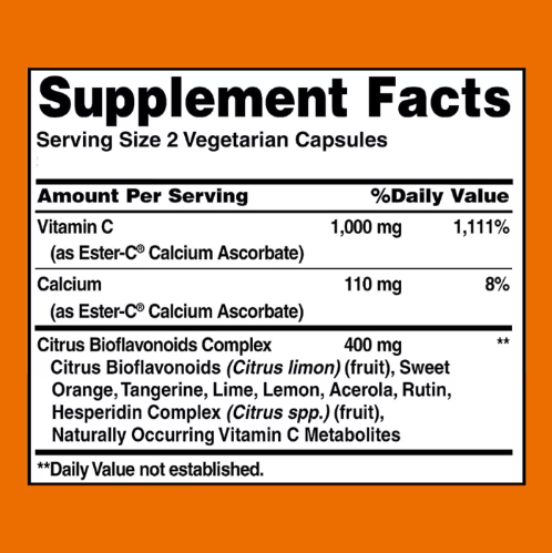 ESTER-C 500 mg WITH BIOFLAVONOIDS