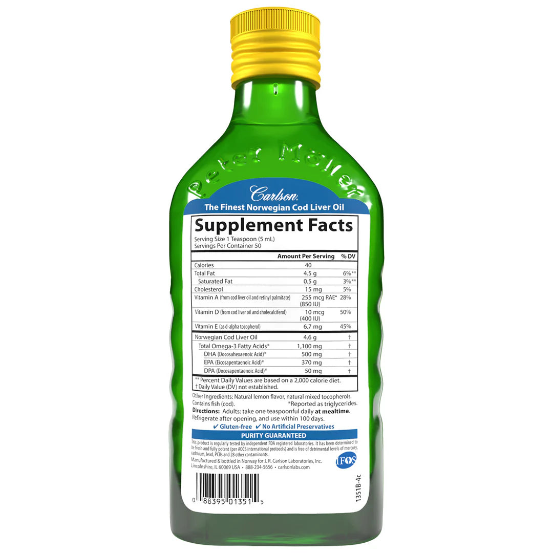 COD LIVER OIL LEMON (8.4 oz)