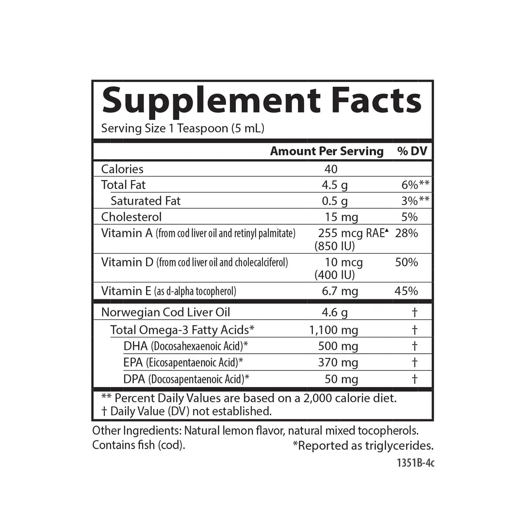 COD LIVER OIL LEMON (16.9 oz)