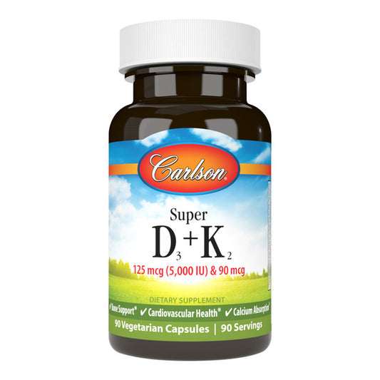 SUPER DAILY D3 + K2 125 mcg & 90 mcg