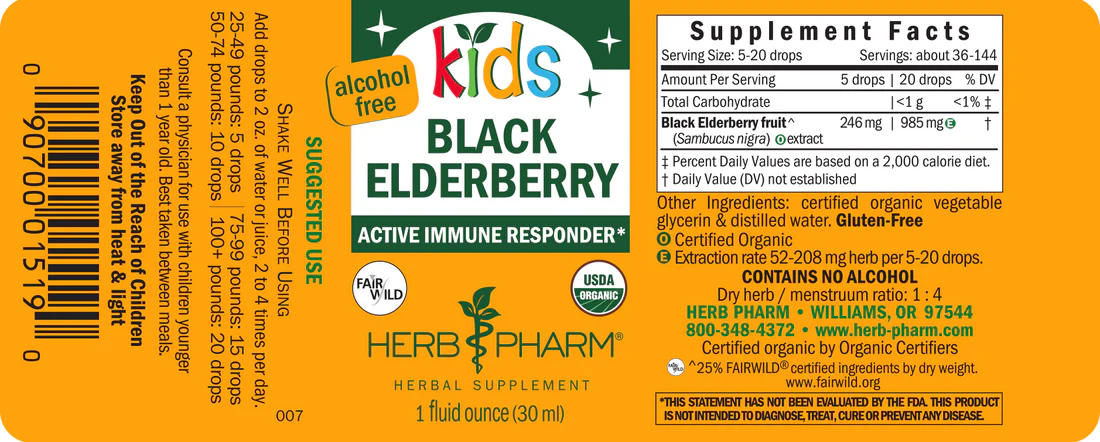 KID'S BLACK ELDERBERRY