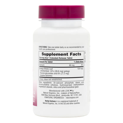 GINKGO BILOBA EXTENDED RELEASE