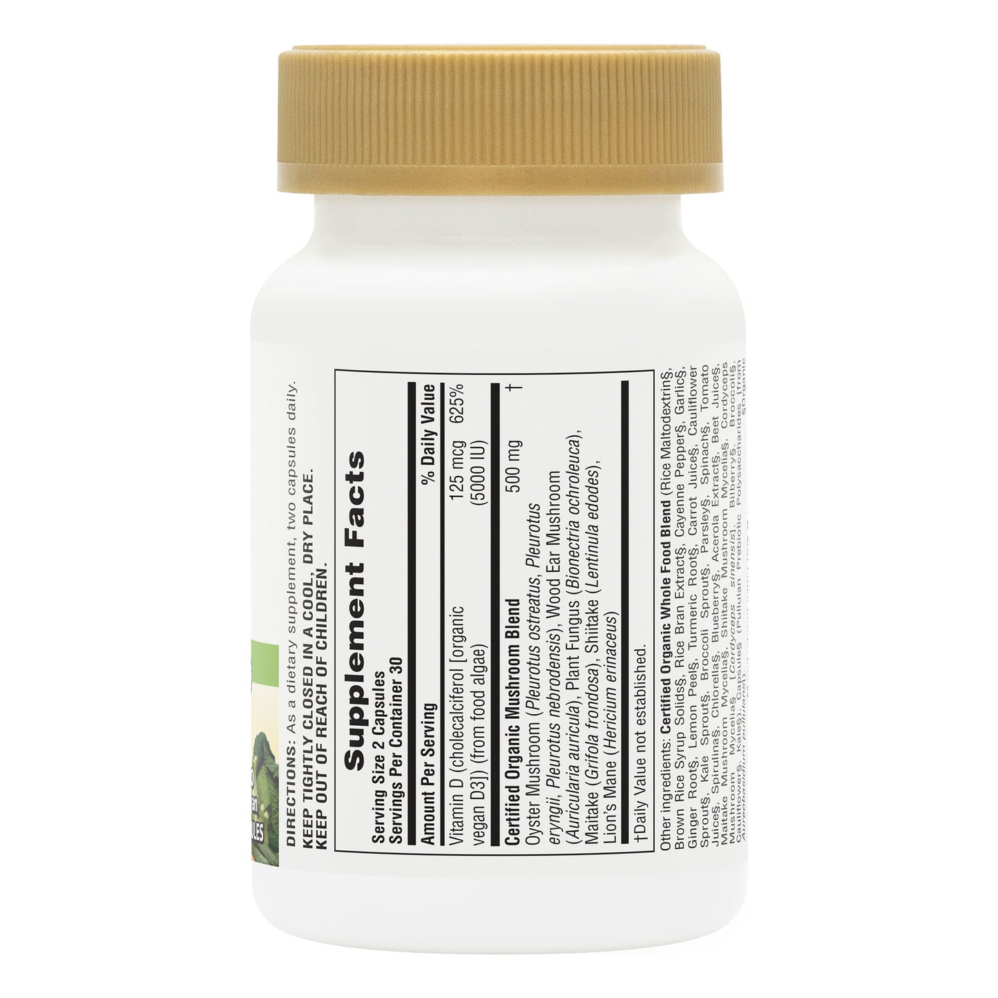 SOL GARDEN VITAMIN D3 125 mcg (5000 IU) ORGANIC