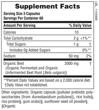 BEET CAPSULES ORGANIC