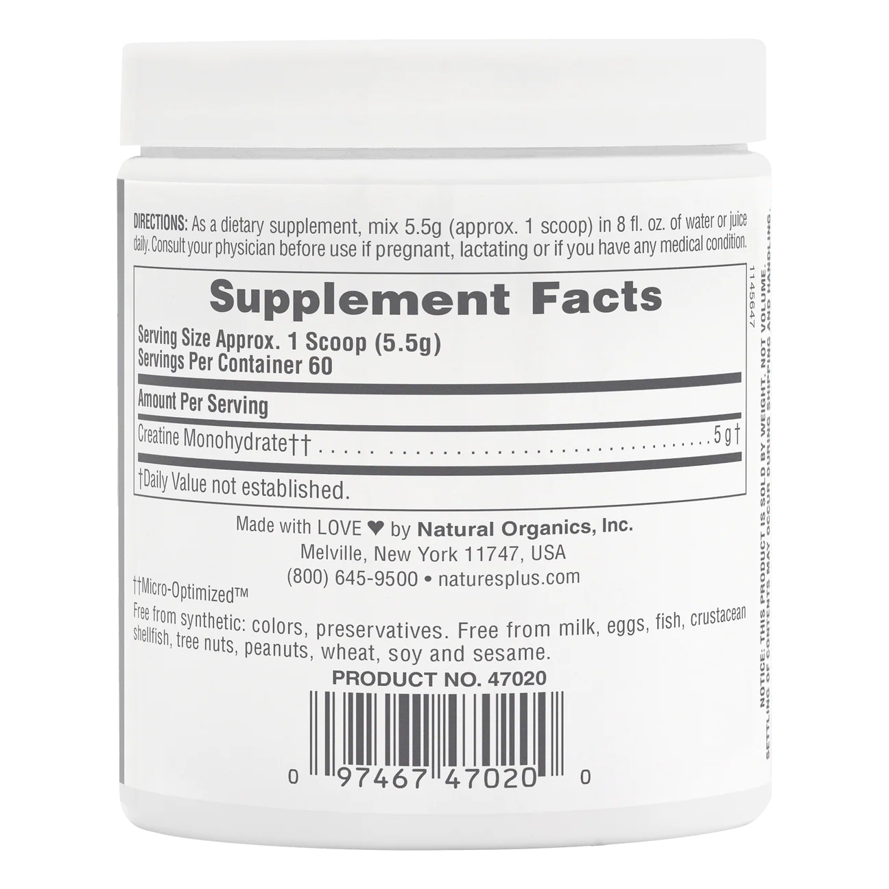CREATINE MICRO-OPTIMIZED POWDER