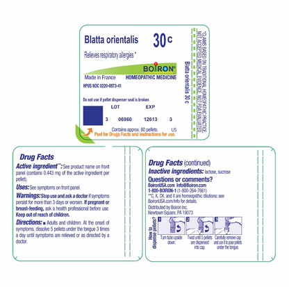 BLATTA ORIENTALIS 30C