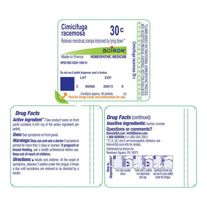 CIMICIFUGA RACEMOSA 30C