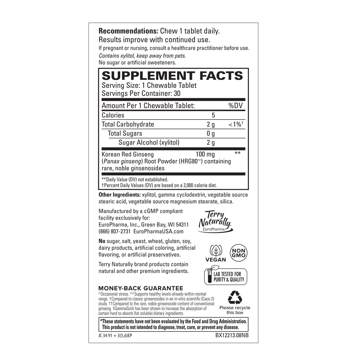 RED GINSENG ENERGY (30 CHEW)
