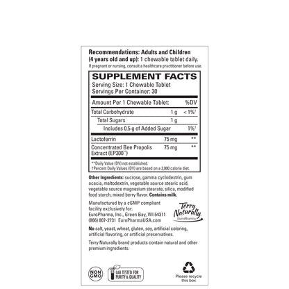LACTOFERRIN WITH PROPOLIS EXTRACT