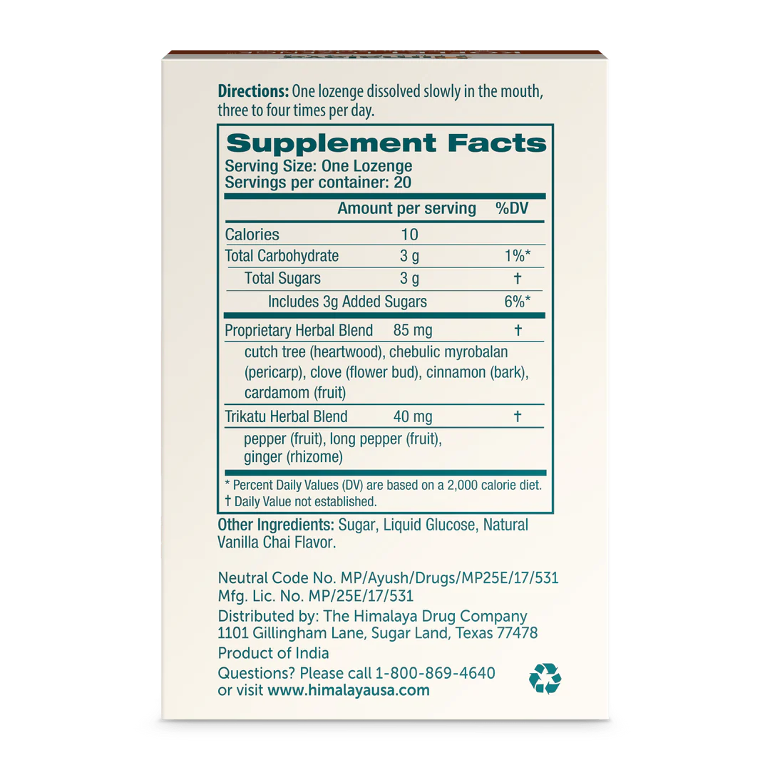 KOFLET LOZENGES VANILLA CHAI