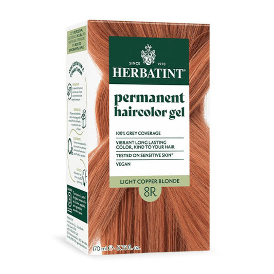 PERMANENT HAIRCOLOR GEL 8R LIGHT COPPER BLOND