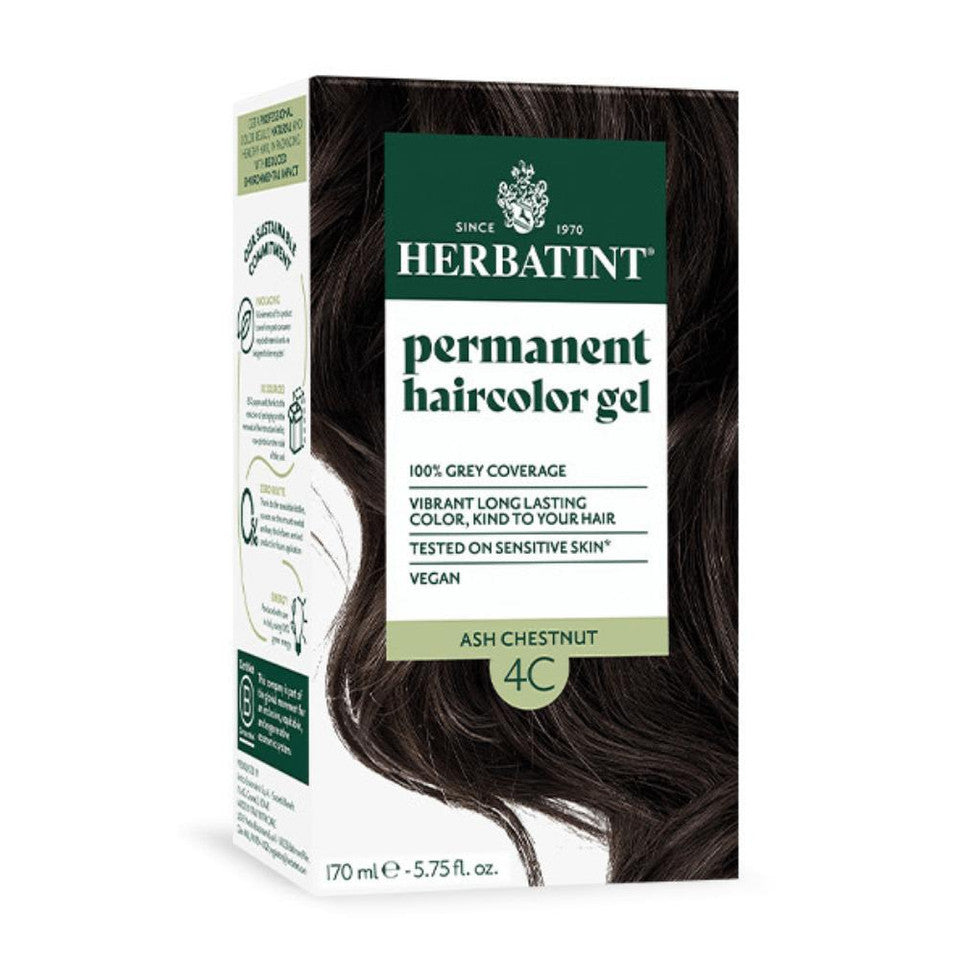 PERMANENT HAIRCOLOR GEL 4C ASH CHESTNUT