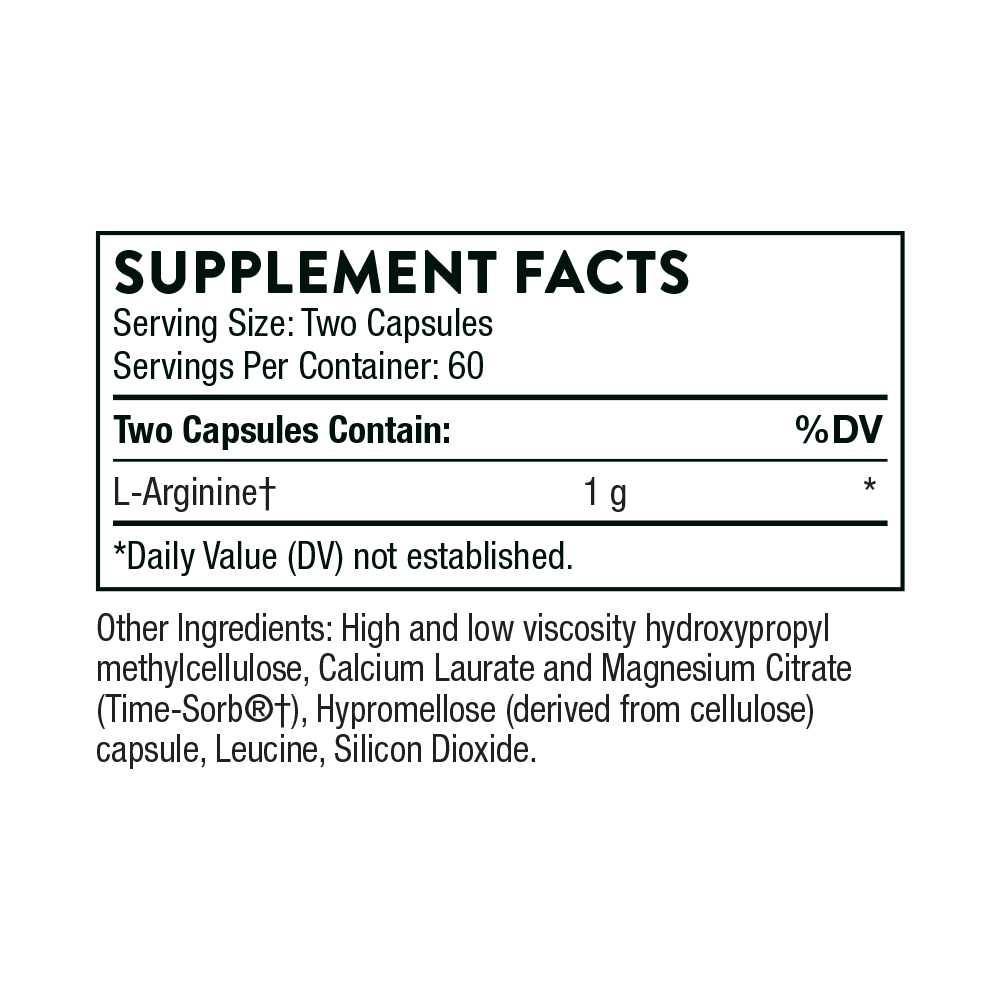 L-ARGININE SUSTAINED RELEASE