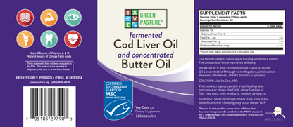 FERMENTED CLO AND BUTTER OIL