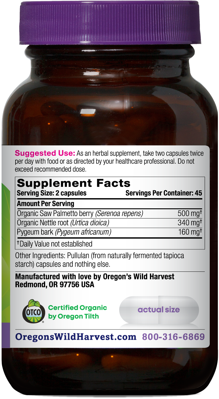 SAW PALMETTO PYGEUM ORGANIC