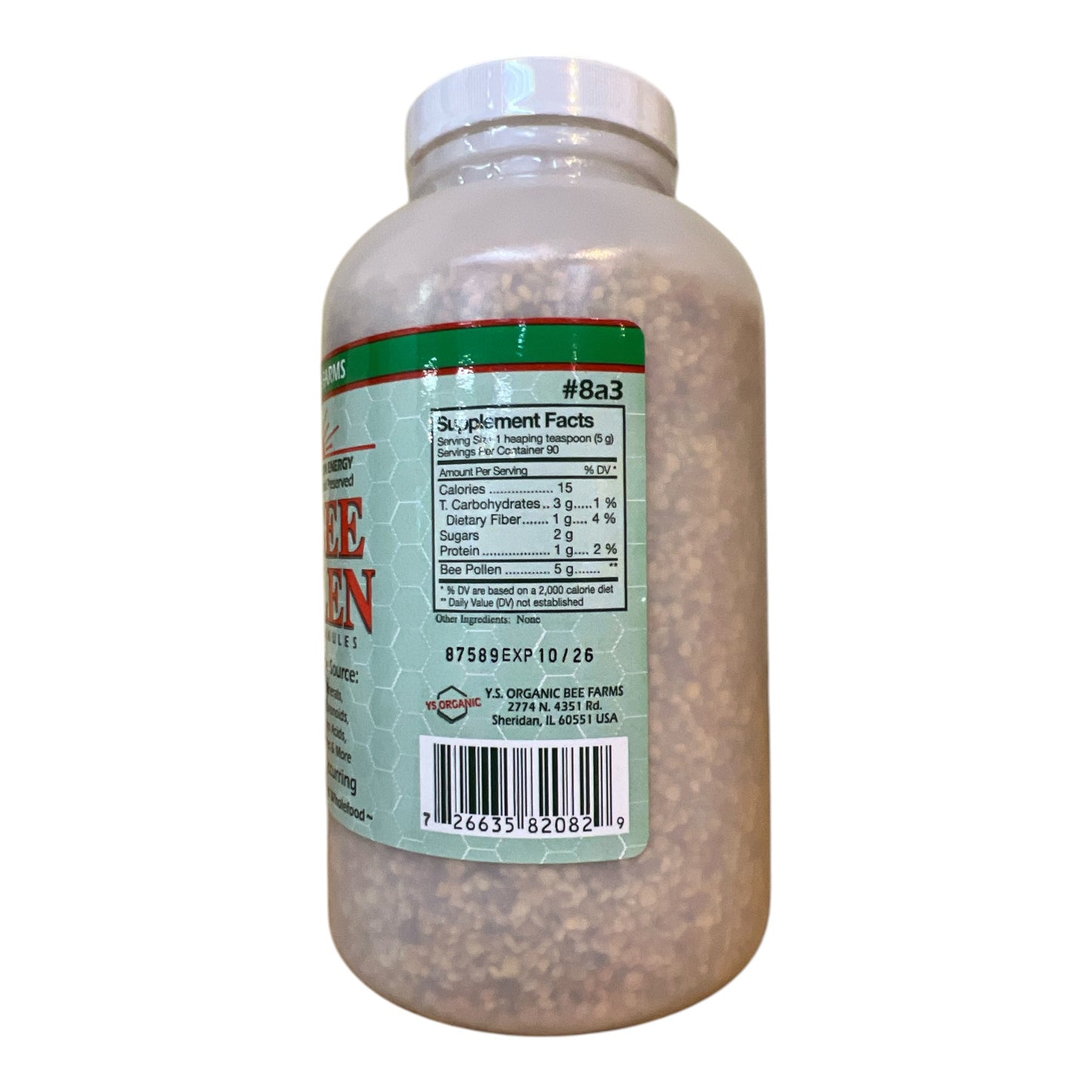 FRESH BEE POLLEN 8A3 (16 oz)