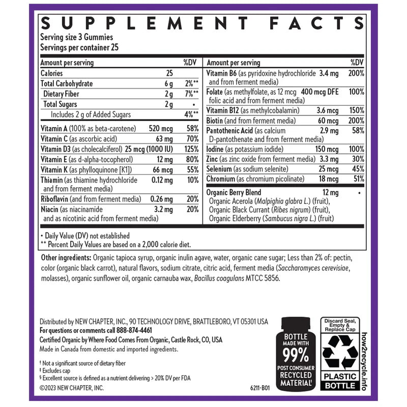 NEW CHAPTER WOMENS MULTIVITAMIN GUMMIES