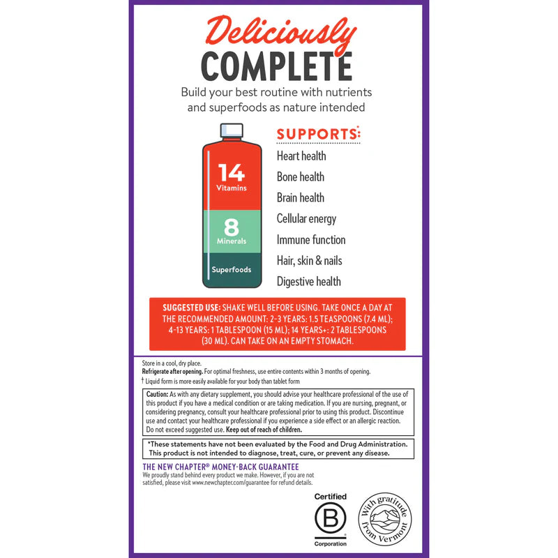 LIQUID MULTIVITAMIN ORANGE MANGO (30 oz)