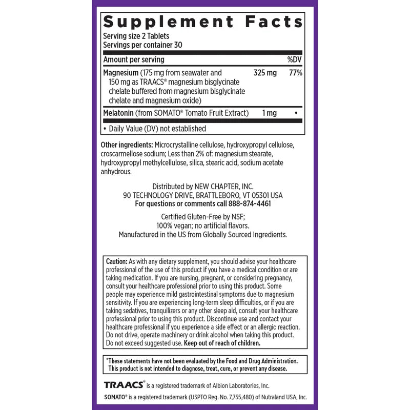 MAGNESIUM + PLANT BASED MELATONIN