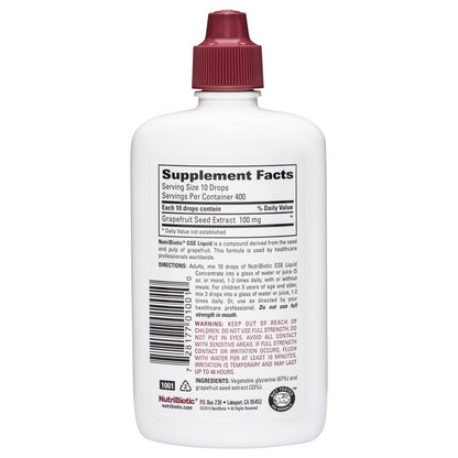GRAPEFRUIT SEED EXTRACT LIQUID CONCENTRATE (4 oz)