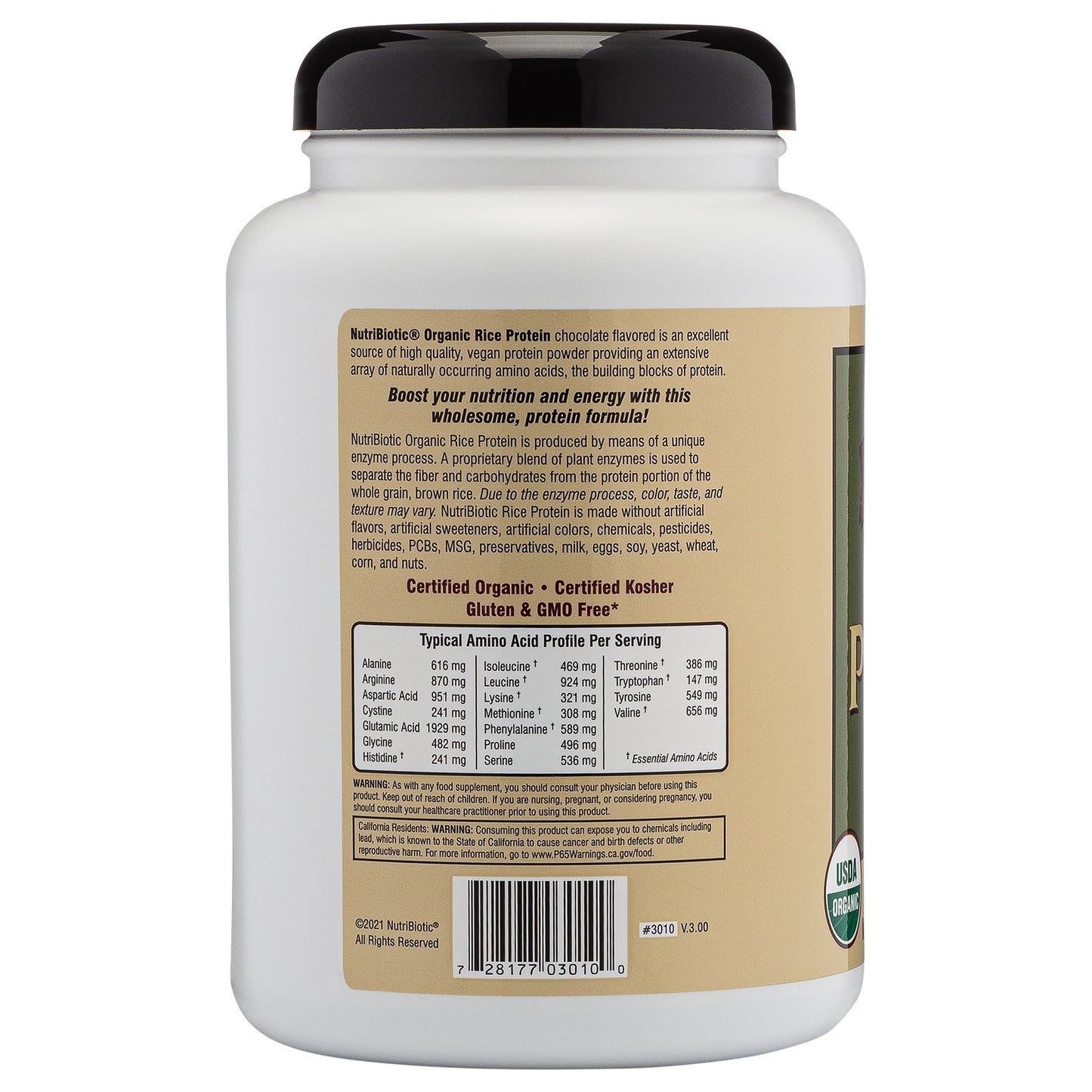 ORGANIC RICE PROTEIN CHOCOLATE