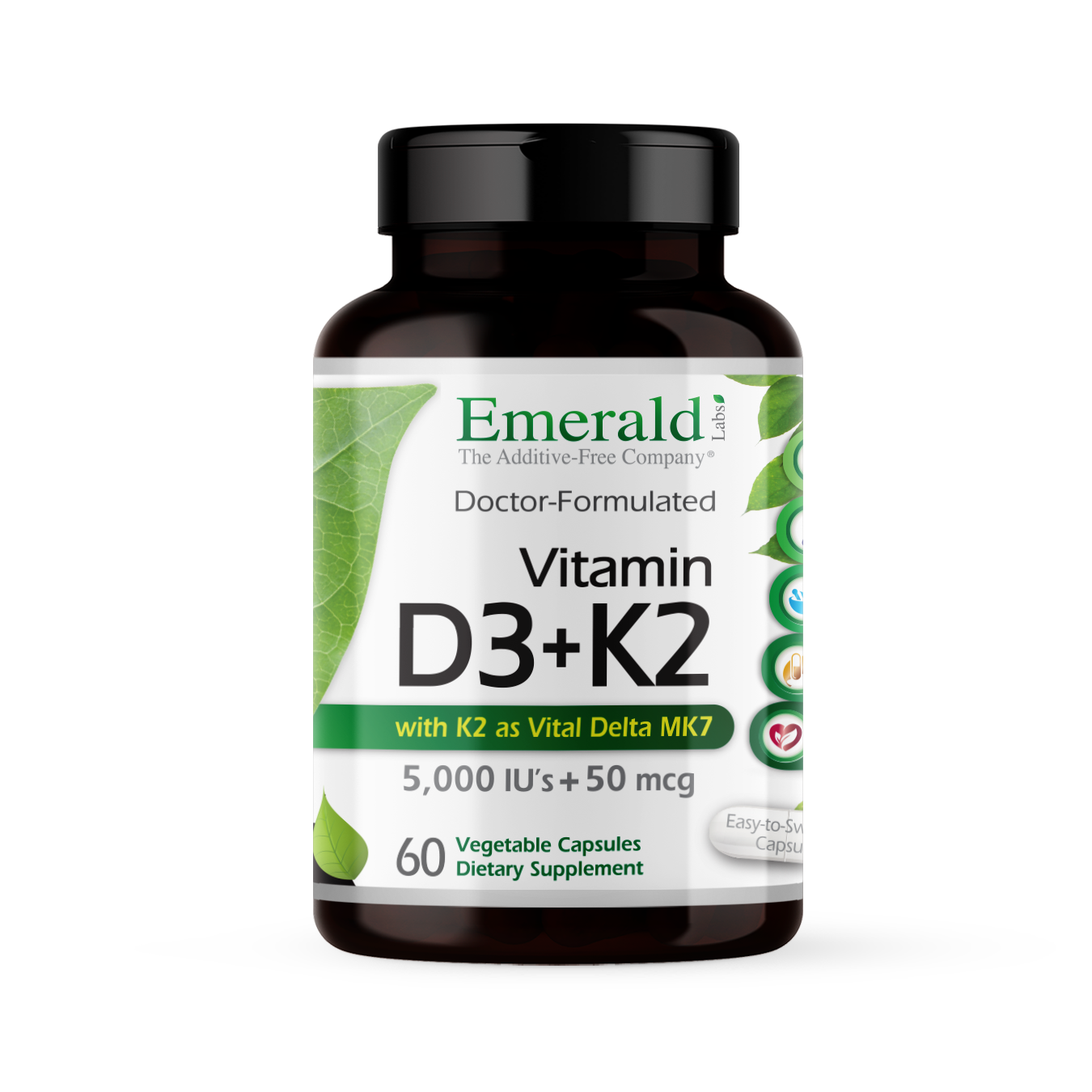 VITAMIN D3 (5000 IU) + K2 (50 mcg)