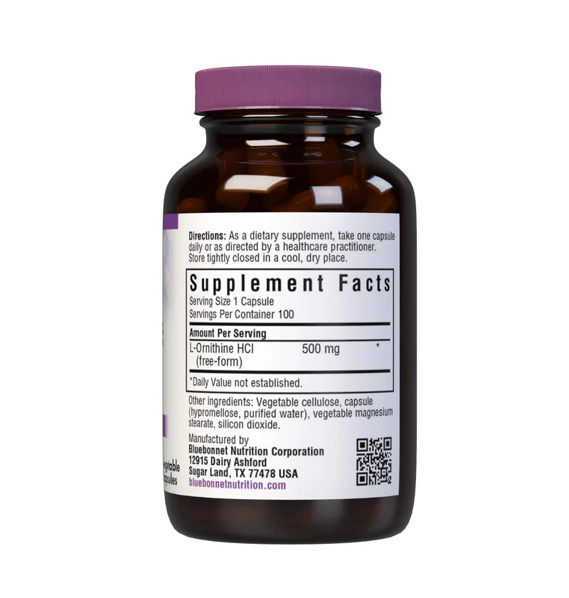 BLUEBONNET L-ORNITHINE 500 mg  (100)