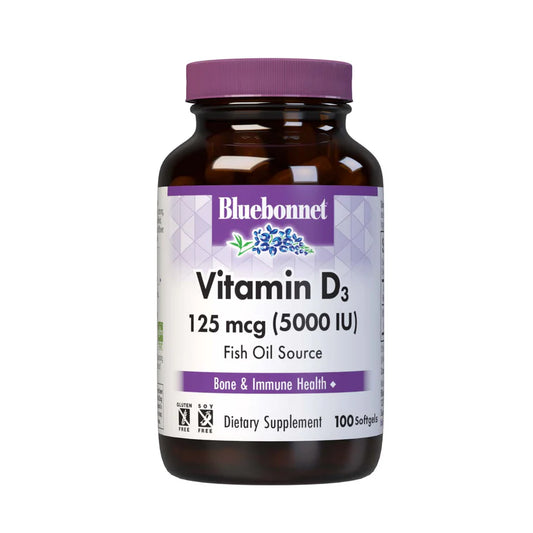 BLUEBONNETVIT D3 125 mcg (5000 IU) FISH OIL SOURCE