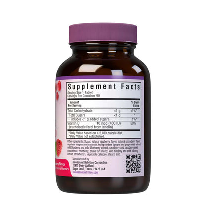 EARTHSWEET CHEWABLES VITAMIN D3 10 mcg (400 IU)