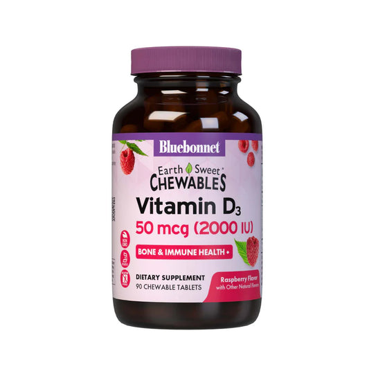EARTHSWEET CHEWABLES VITAMIN D3 50 mcg (2000 IU)