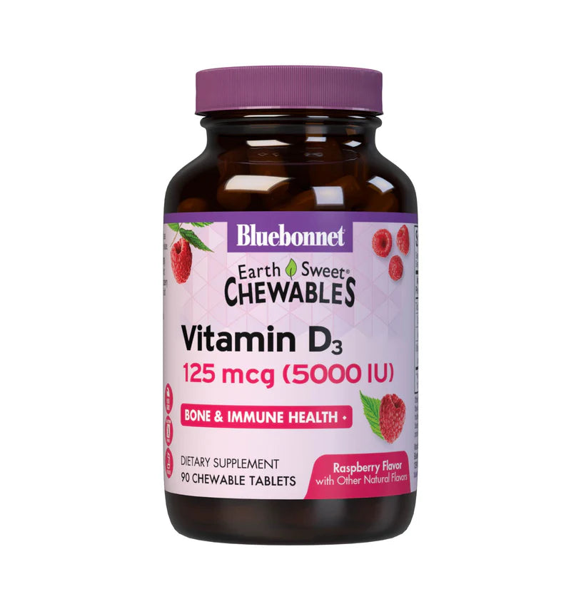 EARTHSWEET CHEWABLES VITAMIN D3 125 mcg (5000 IU)