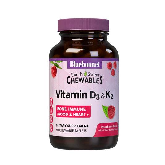 EARTHSWEET CHEWABLES VITAMIN D3 (5000 IU) & K2 (100 mcg)