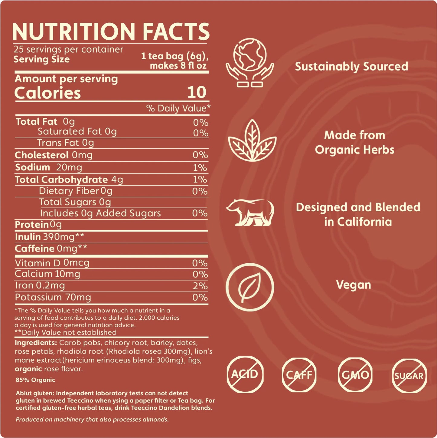LIONS MANE RHODIOLOA ROSE