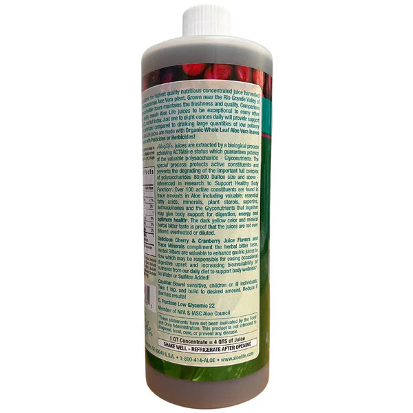 WHOLE LEAF ALOE VERA JUICE CHERRY BERRY