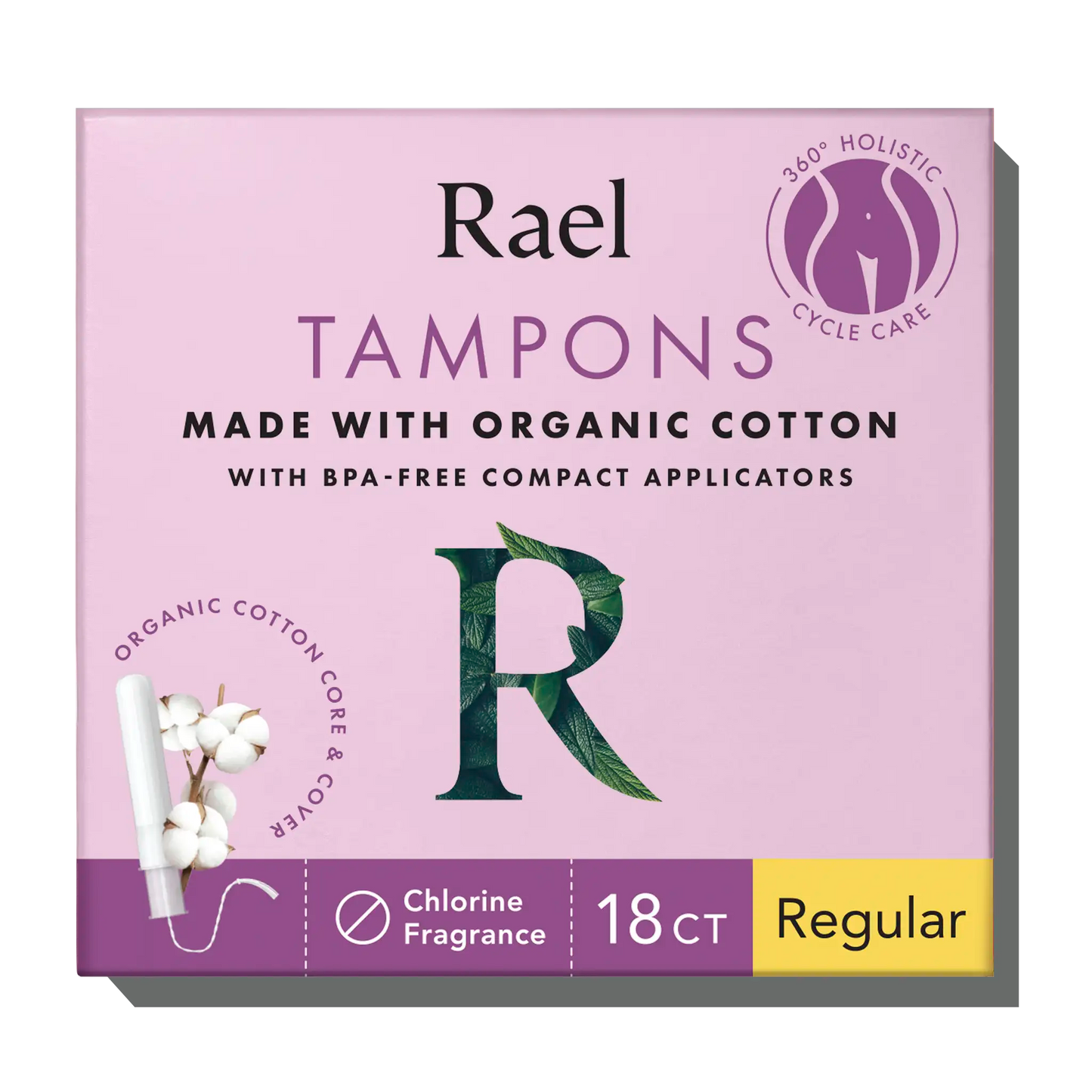 ORGANIC COTTON COMPACT TAMPONS - REGULAR