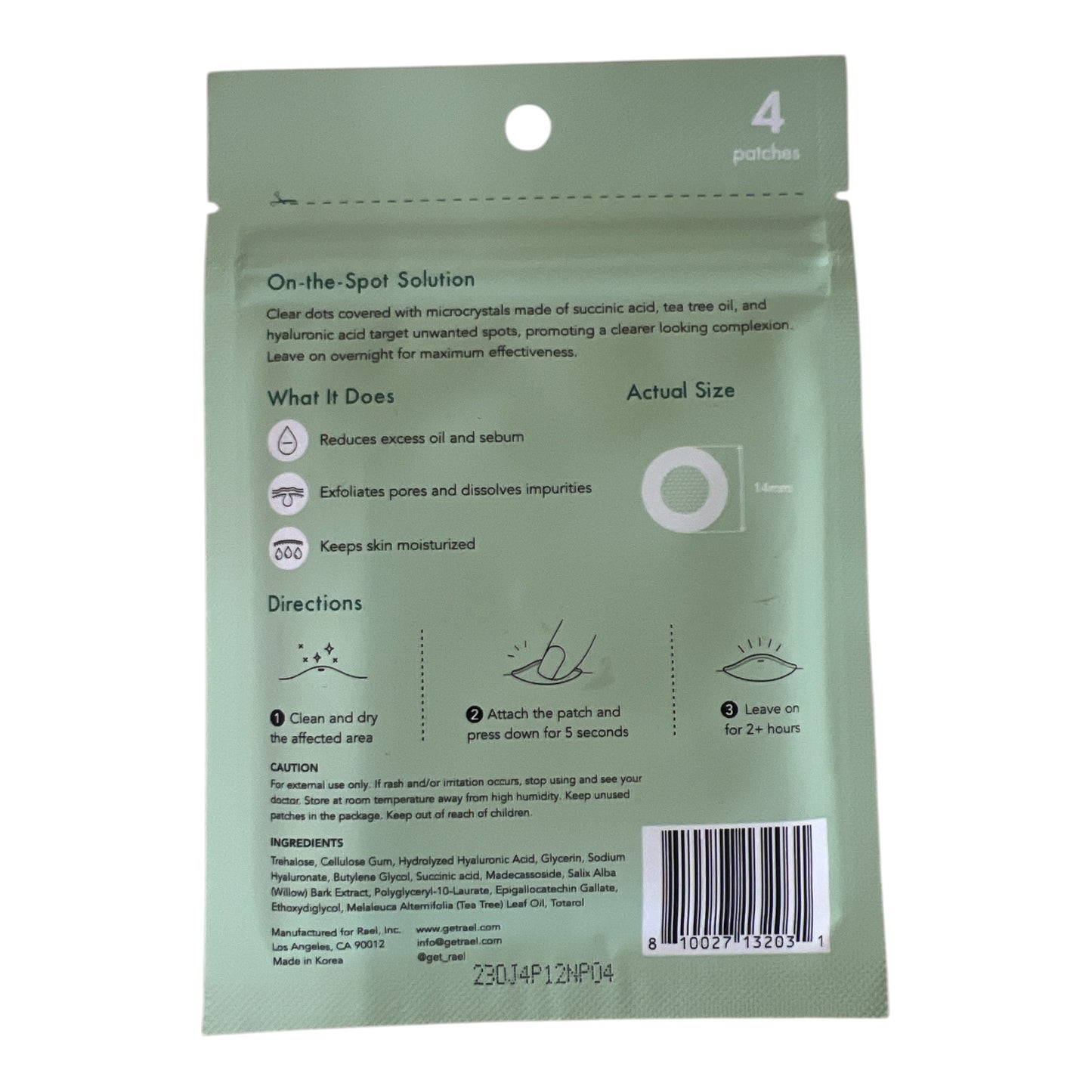 MICROCRYSTAL SPOT COVER